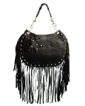 ROGUE - Woven Fringe Leather Bag