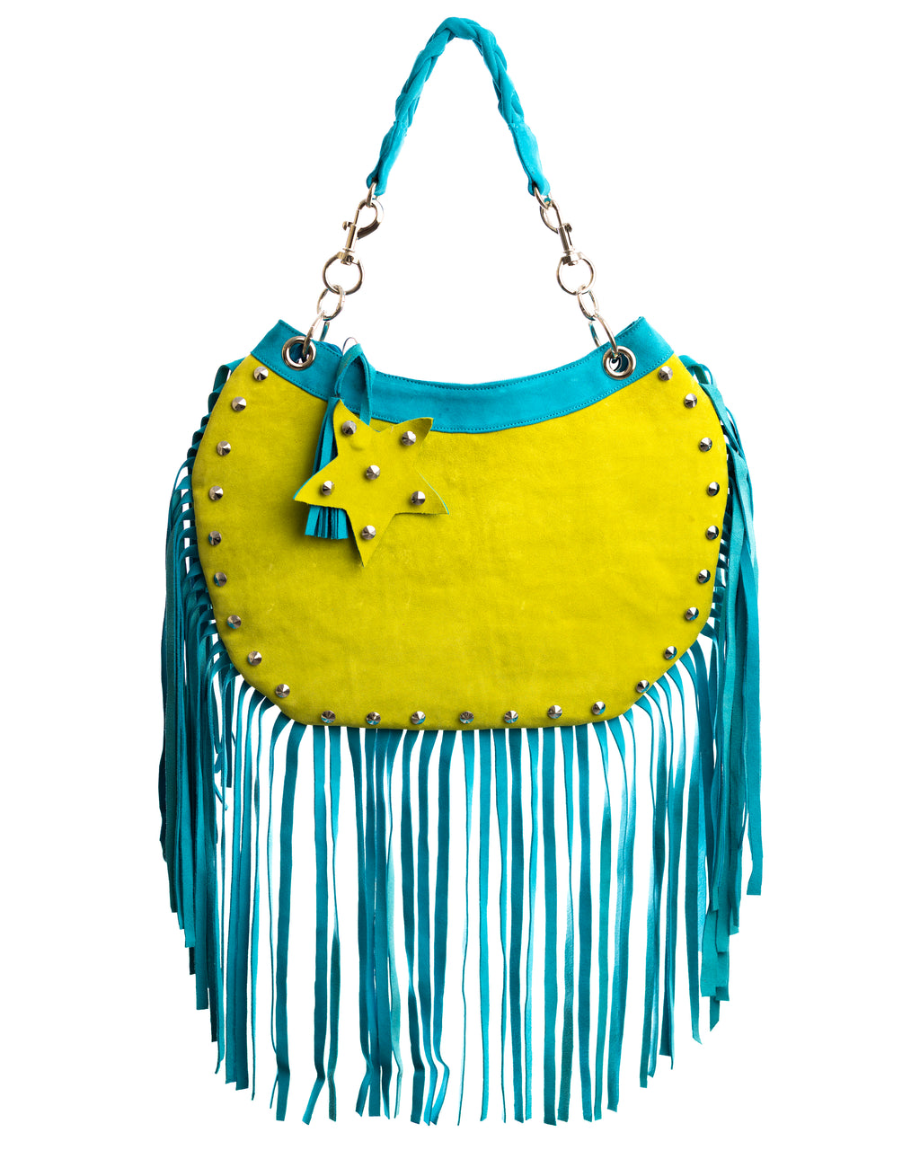 ROGUE- Chartreuse Suede Bag (PREORDER)
