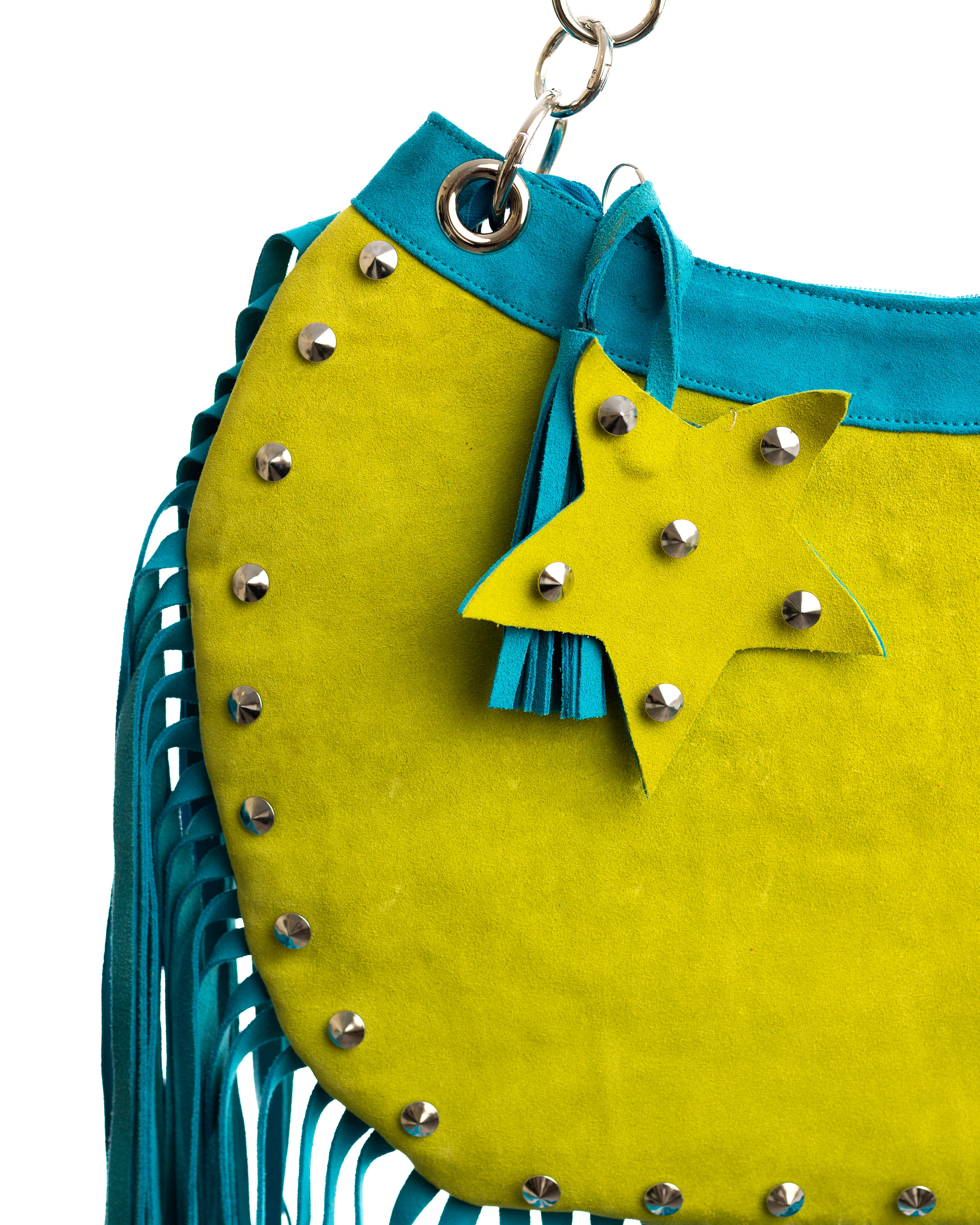 ROGUE- Chartreuse Suede Bag (PREORDER)