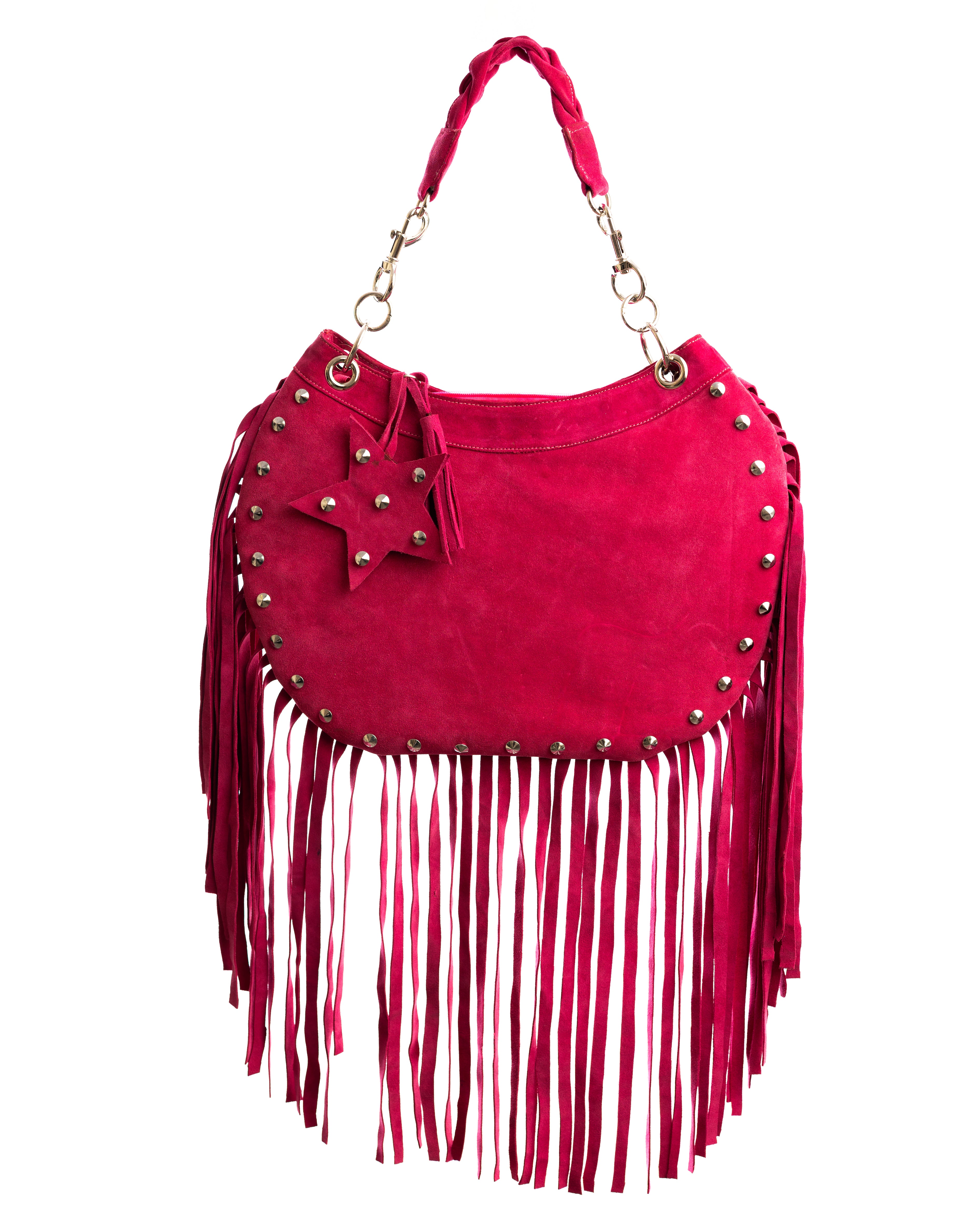 ROGUE- Pink Suade Bag (PREORDER)